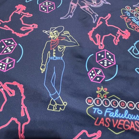 Lone Star Navy Las Vegas Graphic Golf Polo Shirt - Picture 3 of 5